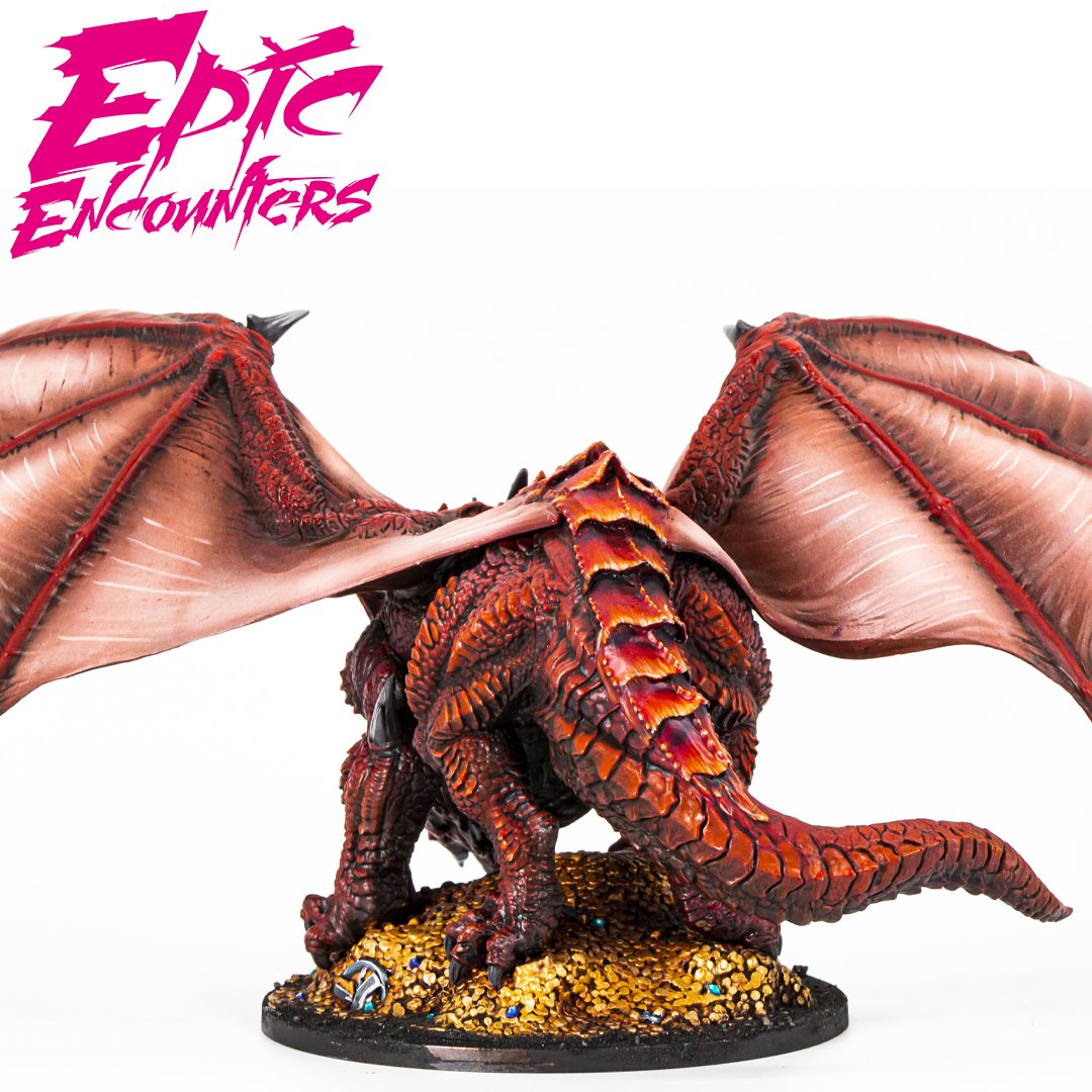 Epic Encounters- Lair of the Red Dragon Painted Dragon Model