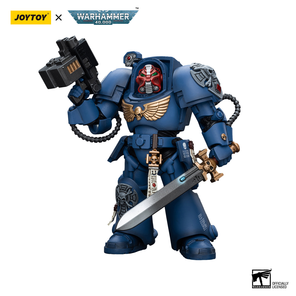 Ultramarines Terminator Squad Sergeant with Power Sword and Teleport Homer