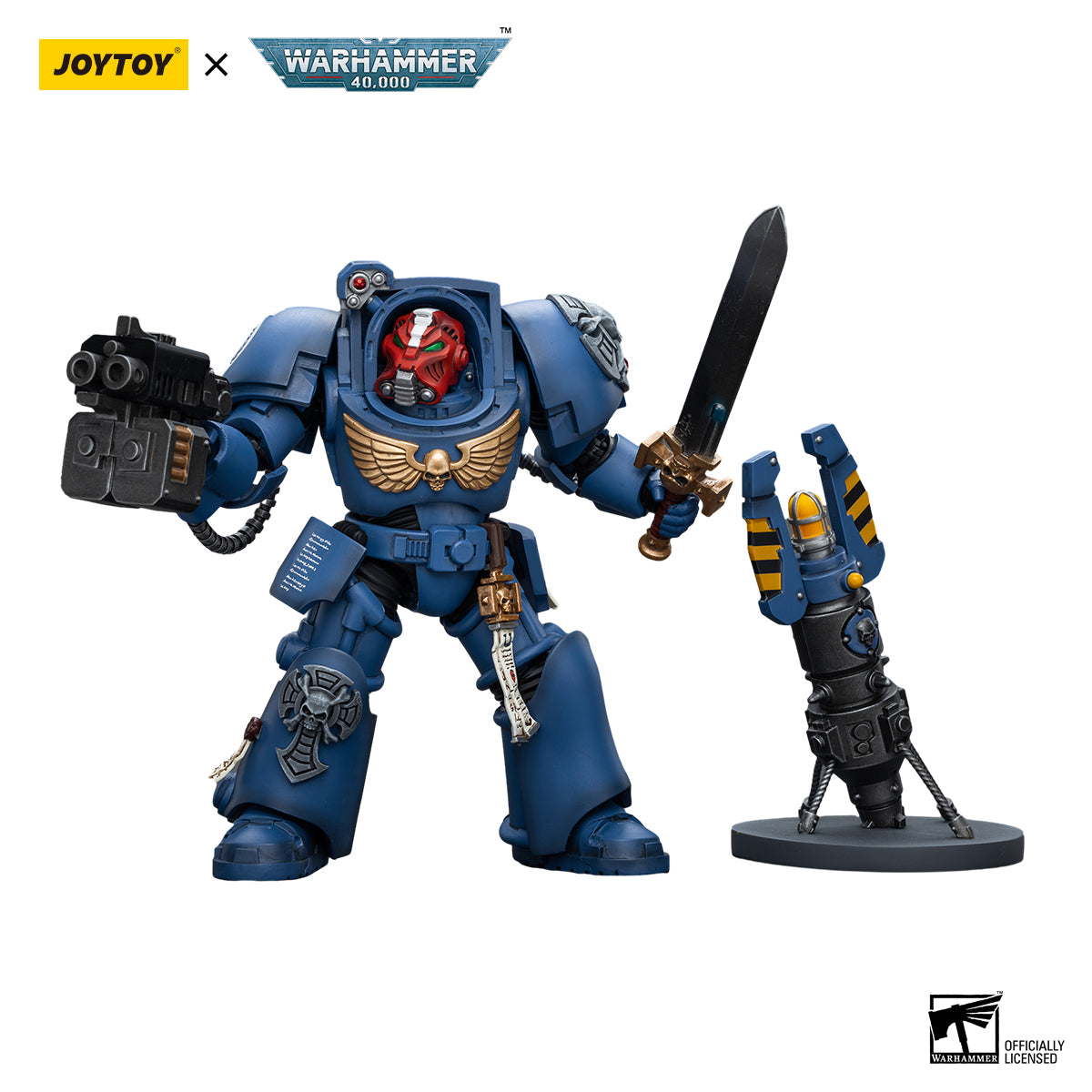 Ultramarines Terminator Squad Sergeant with Power Sword and Teleport Homer