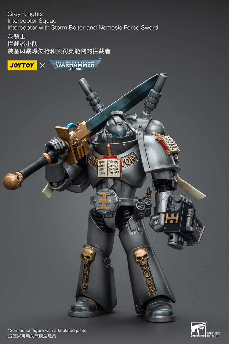 Grey Knights: Interceptor Squad - Interceptor with Storm Bolter and Nemesis Force Sword