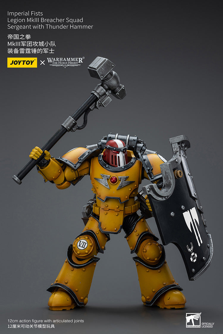 Imperial Fists: Legion MkIII Breacher Squad - Sergeant with Thunder Hammer