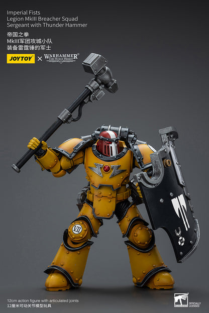 Imperial Fists: Legion MkIII Breacher Squad - Sergeant with Thunder Hammer