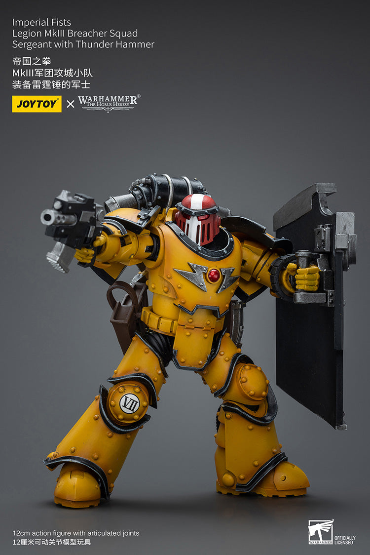 Imperial Fists: Legion MkIII Breacher Squad - Sergeant with Thunder Hammer