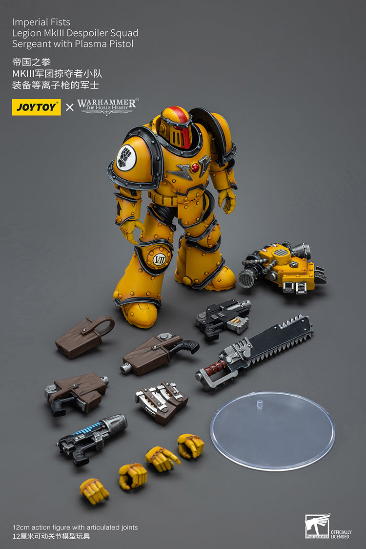 Imperial Fists: Legion MkIII Despoiler Squad - Sergeant with Plasma Pistol