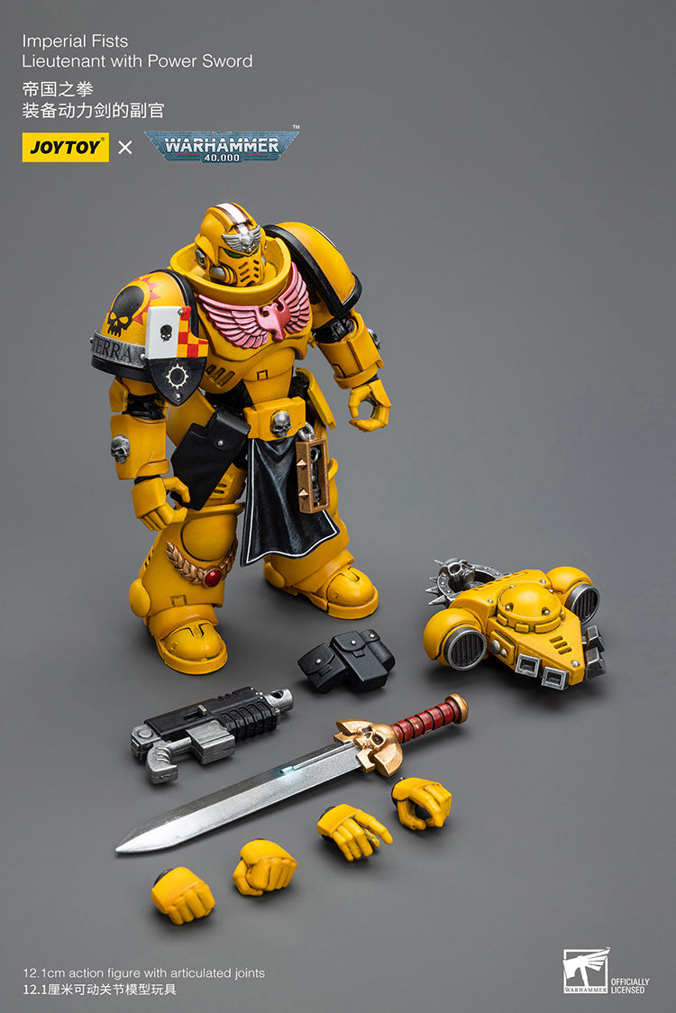 Imperial Fists: Lieutenant with Power Sword