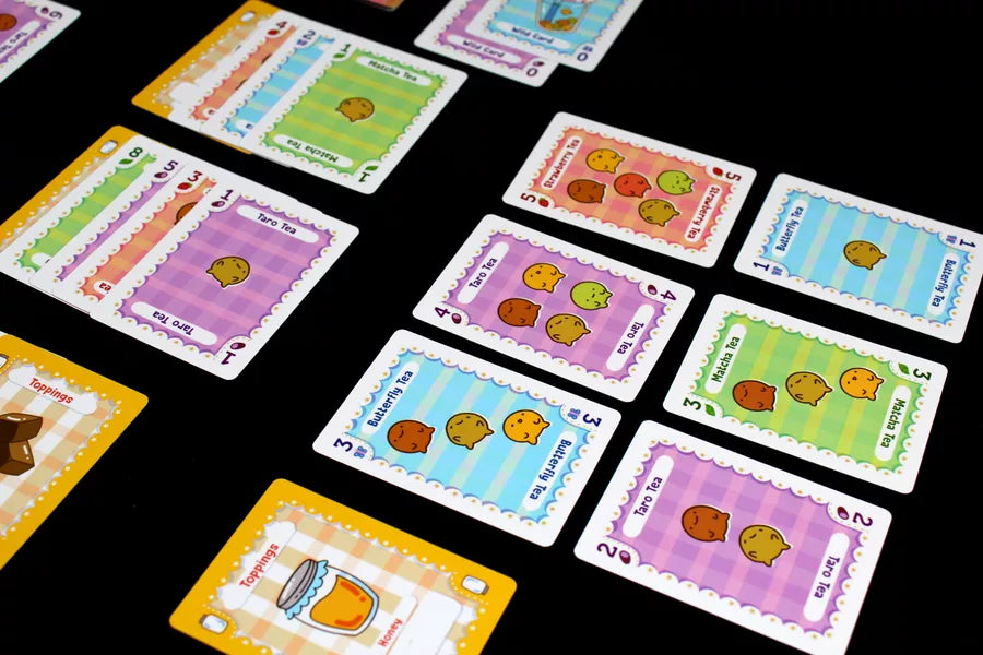 Boba Mahjong 2 Player Card Game Set Up