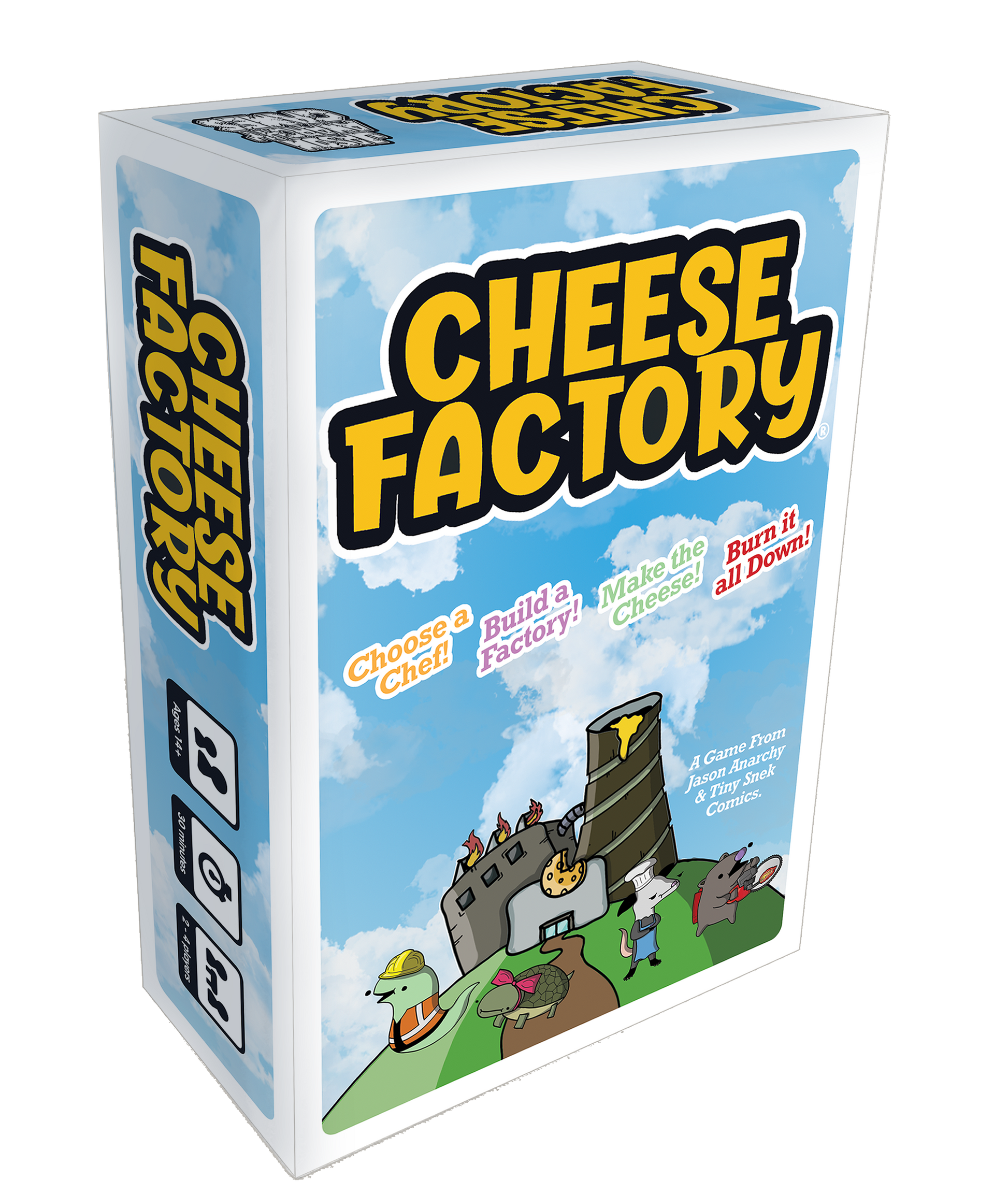 3D Image of Cheese Factory Game Box