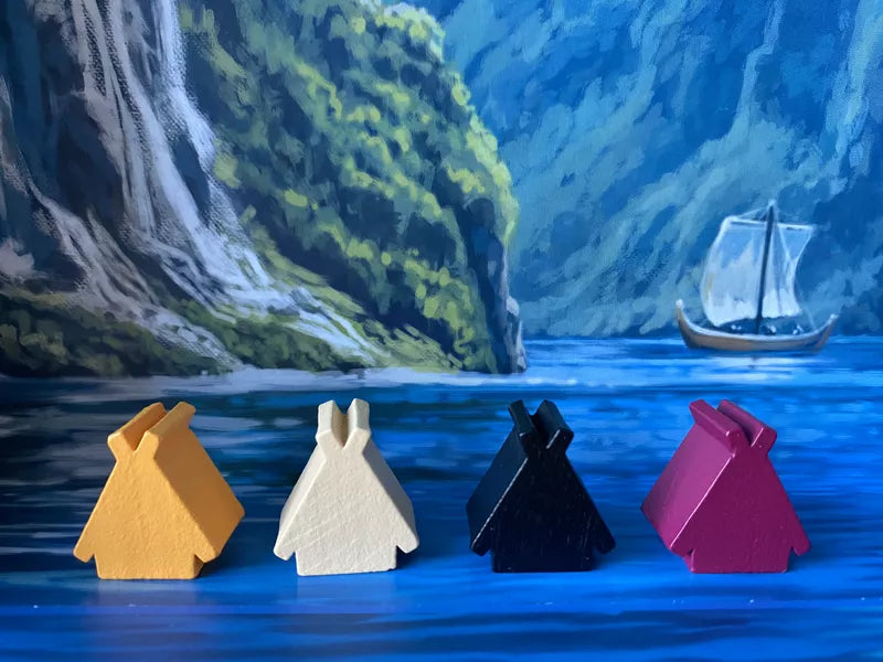 Fjords Matagot Board Game Meeples