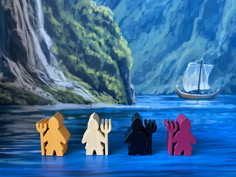 Fjords Matagot Board Game Meeples