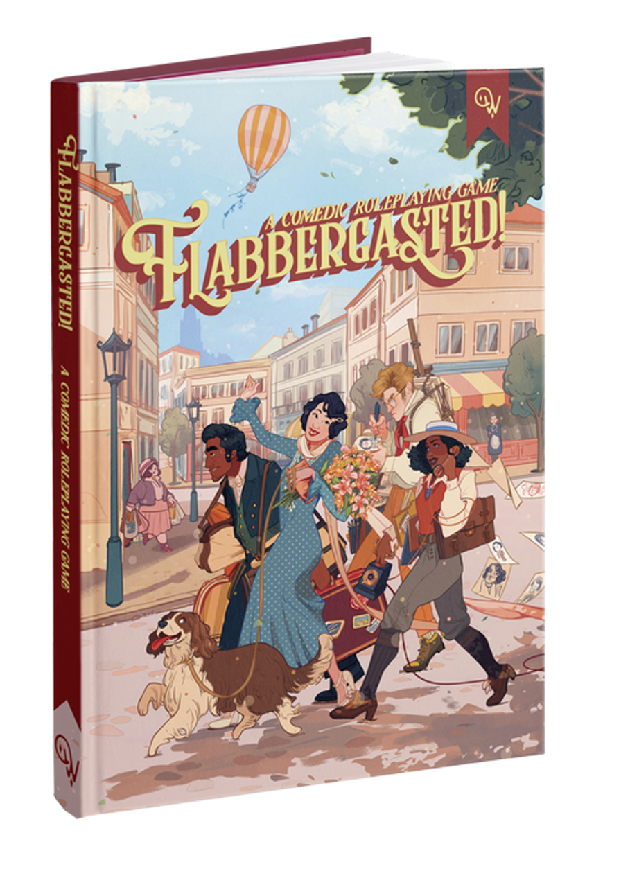 Flabbergasted Book Cover with characters in 1920 Parisian street