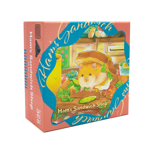 Ham's Sandwich Shop Box with cute illustrated hamster in a sandwich