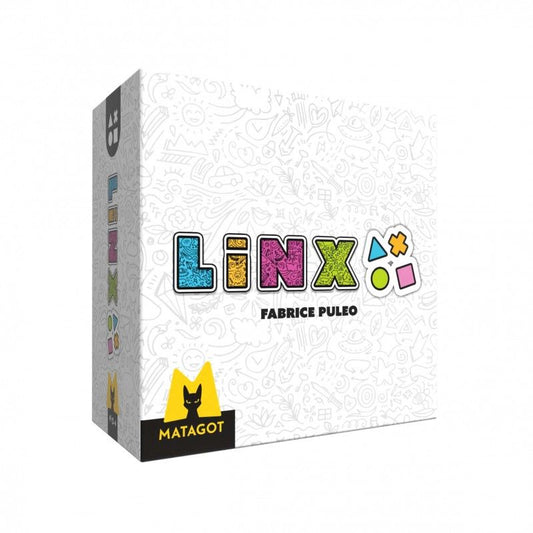 Small white 3D Box with LINX game logo