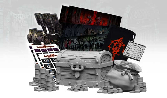 Illustration of Loot Crate and Various loot and game pieces
