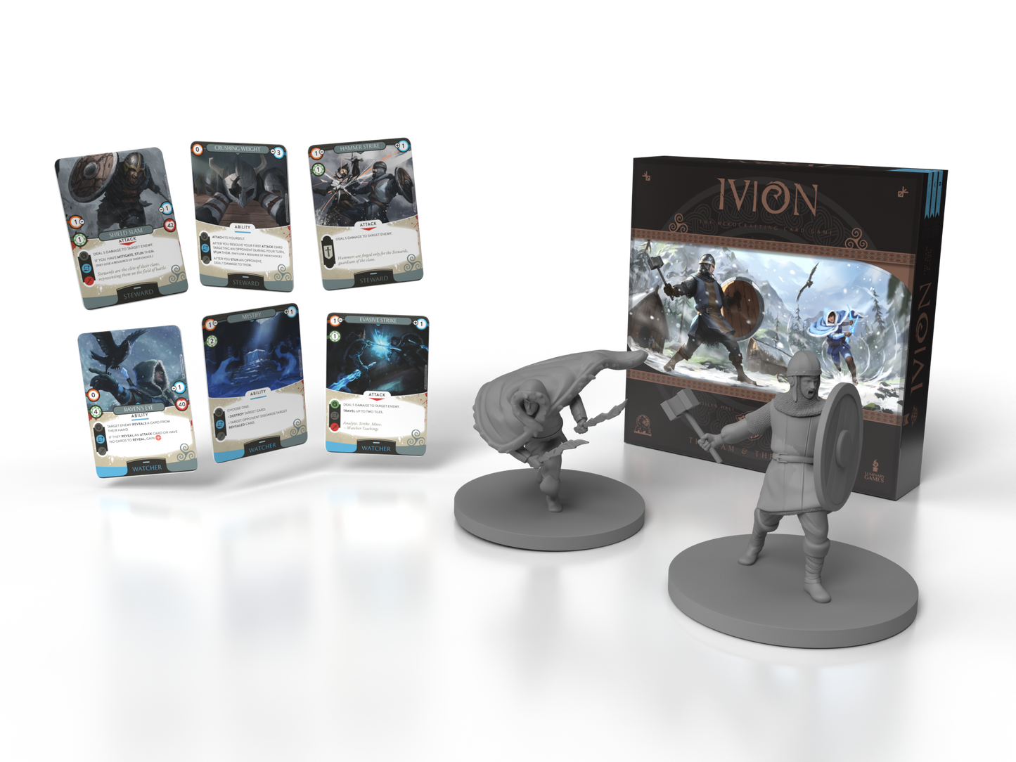 Ivion: The Ram & The Raven Minis, Cards and Box