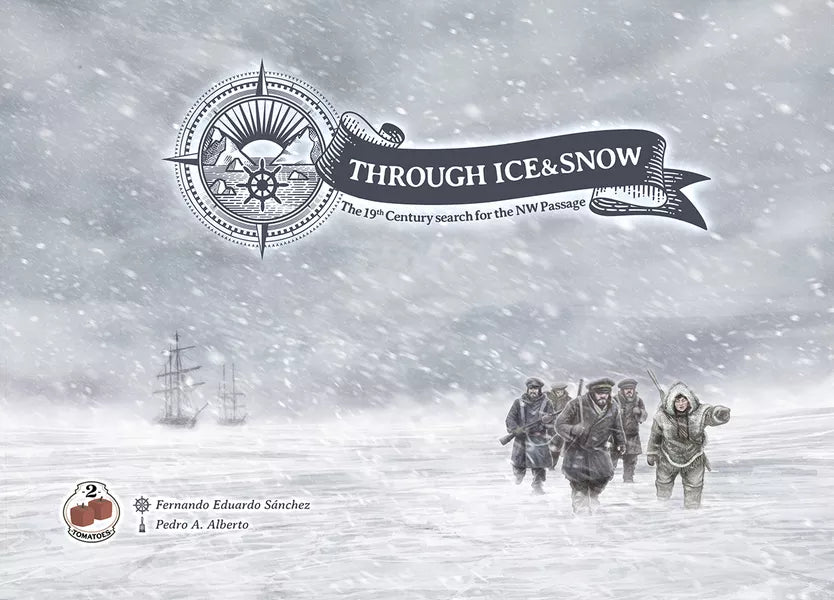 Through Ice and Snow 2 Tomatoes Board Game Adventure Historical Box Art