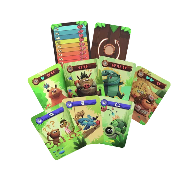 Rumble Jungle Four Fun Games Cards