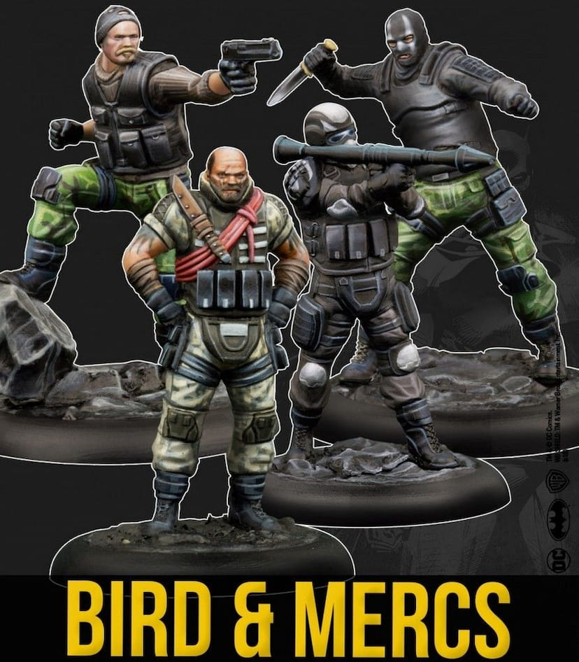 Painted Bird & Mercs Miniatures